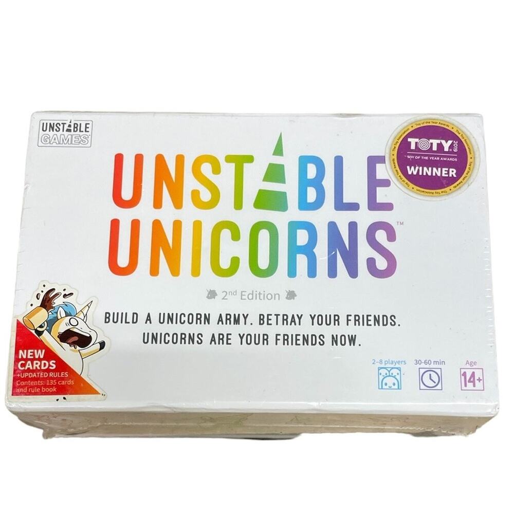 NIB TEETURTLE UNSTABLE UNICORNS CARD GAME DEDICATED DECK Sealed
